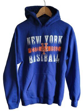New York Yankees MLB Baseball Navy Blue Hoodie Pullover /Majestic Women's Size M